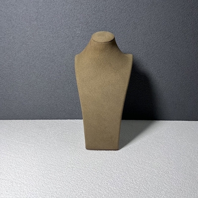 Το περιδέραιο Microfiber καφέ επίδειξης κοσμήματος αποτυχιών μανεκέν ROHS στέκεται τις επιδείξεις