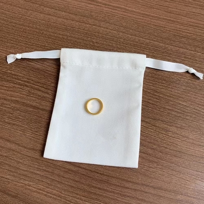 Σακούλα κοσμήματος Drawstring τυπωμένων υλών cOem CMYK με την κορδέλλα βαμβακιού